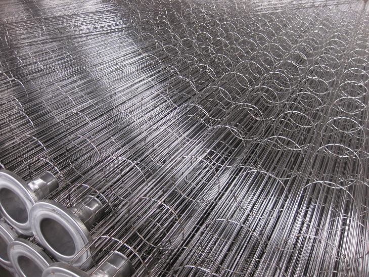 Straight Ss304 Air Filter Cage Cutomized Design For Dust Filter Bag