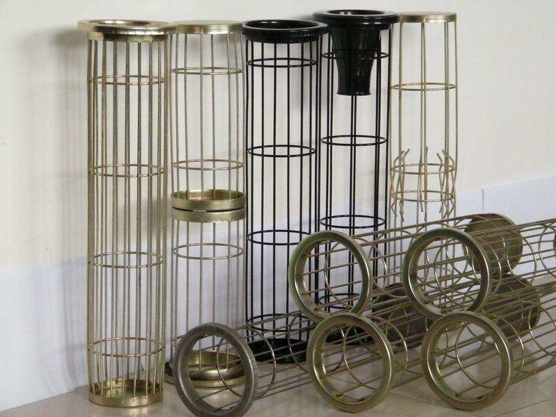 Galvanized Steel Filter Bag Cage Smooth Surface For Air Dust Collector