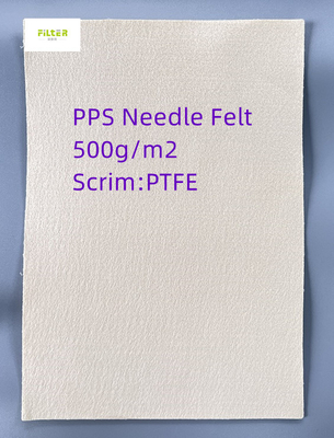 450gsm ~ 550gsm PPS Filter Cloth For PPS Filter Socks
