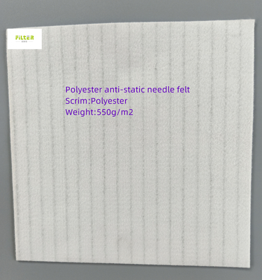 550GSM Polyester 0.3 Micron Filter Cloth Needle Felt