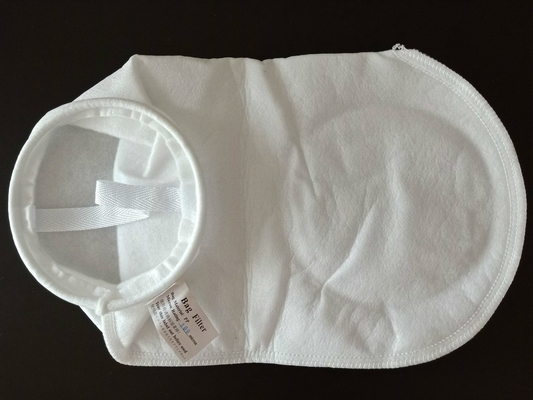 200 Micron PP PE Needle Felt Filter Bag With Plastic Ring