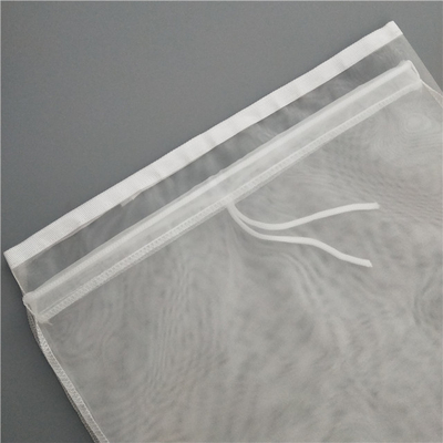 Food Grade 25 Micron Nylon Filter Bag For Liquid Filtration Sewn Technology