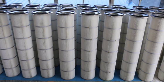 Three-lugs dust collector filter cartridge for wood processing and pigment industry