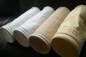 Fibreglass Cement Bag House / Dust Extractor Filter Bags Dimension Stability