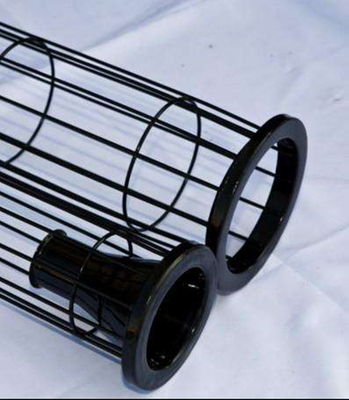 Cement Plant Filter Bag Cage Surface Spray Silicon Treatment Customized Size