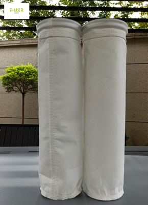 550GSM Polyester Filter Bag PTFE Membrane For Cement Power Steel Plant