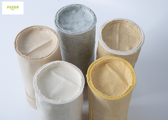 Asphalt Mixer Plant Nomex Cylinder Filter Bag 1.8 - 2.0mm