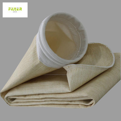 450 - 550g Cement Industry High Temperature Filter Bags Nomex Aramid PPS P84