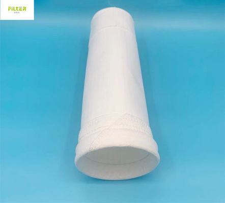 Bulked Yarn Fiberglass PTFE Membrane Filter Bag High Temperature Alkali Free