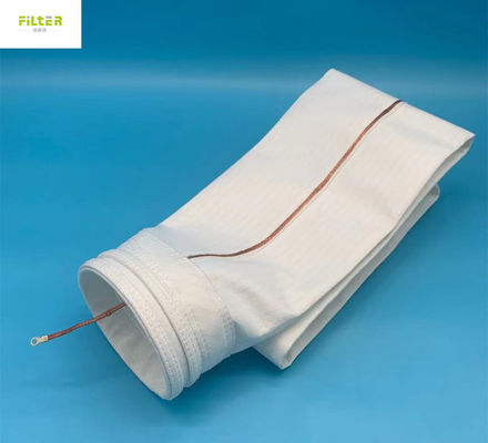 Spun Bonded Polyester Anti Static Filter Bag For Steel Plant
