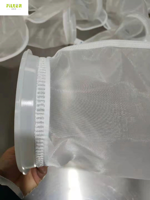 25 Micron Customized Nylon Water Filtration Bag With Plastic Ring