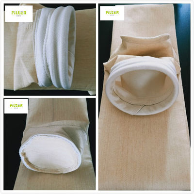 PTFE Membrane Dust Collector Polyester Nomex Filter Bag For Gas Purification