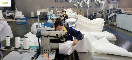 Polyester Nomex PPS PTFE Needle Felt Non Woven Filter Bag For Dust Equipment