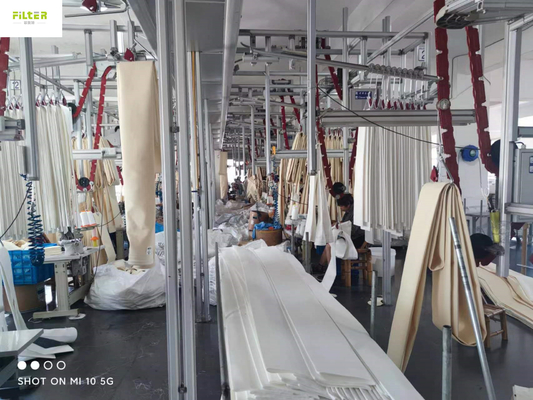 Round Flat Nomex PP P84 PTFE PPS Fiberglass Filter Bag For Dust Collector
