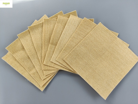 Aramid Nomex Needle Punched Felt Nonwoven Filter Media Acid / Alkali Resistance