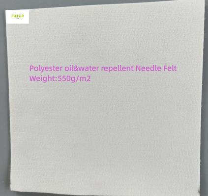 350gsm - 550gsm Industrial Filter Cloth Polyester Oil Water Repellent For Filter Bag