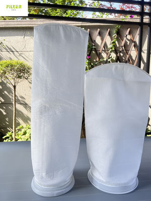 Aquarium 10 Micron PP Liquid Filter Bag With Plastic Ring 7"X32"