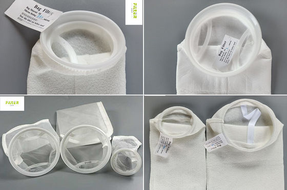 10 Micron - 300 Micron PP Water Filter Bag 7"X32" With Plastic Ring