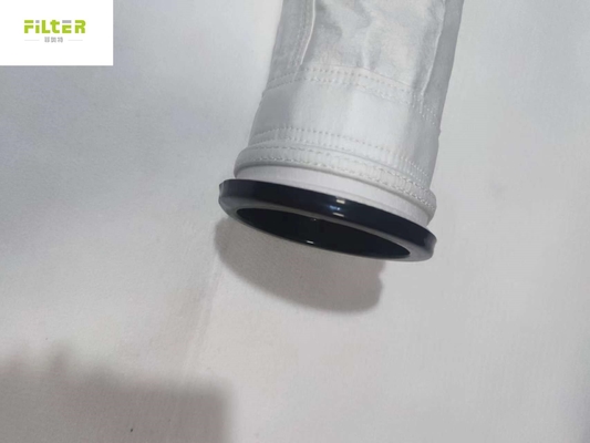 High Temperature 750GSM PTFE Membrane Filter Bags In Carbon Black Producing