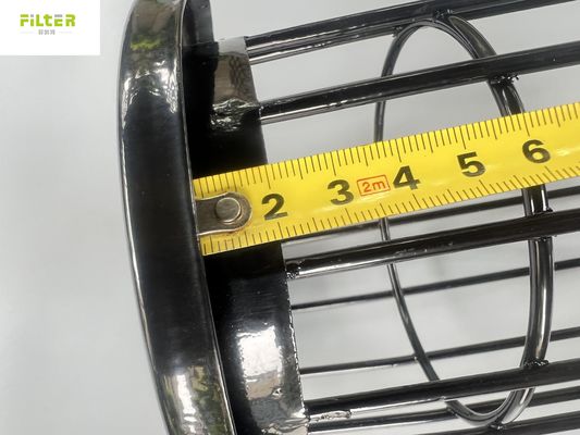 Dust Collector Filter Bag Cage With Carbon Steel / SS304 / 316 / 316L Material