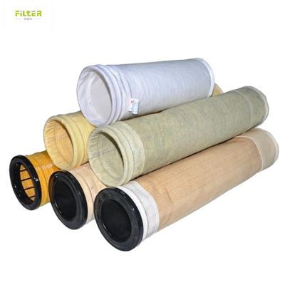 Polyester Aramid PPS Dust Collector Filter Bags Non Woven Needle Felt