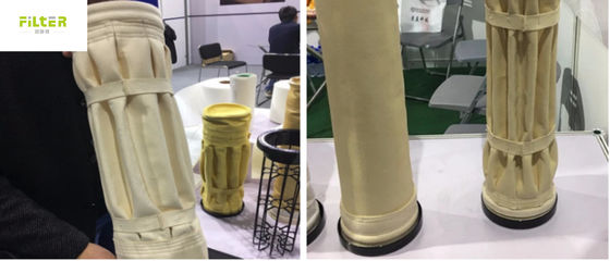 Nomex Pleated Industrial Dust Filter Bags For Cement Plant