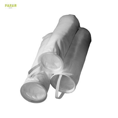 PP PE Nylon Liquid Filter Bag With Plastic Ring Top And V Shape Bottom
