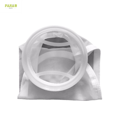 LPE iquid Filter Bag With Stitched / Welded Bag Body And Plastic / Metal / Raw / Drawstring Top