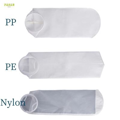 PTFE Nylon PP PE Liquid Filter Bag 7 Inch Diameter With 18 Cm Length