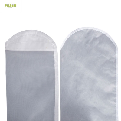 PP Nylon Polyester Liquid Filter Bag Stitched / Hot-Melt Bag Body Types