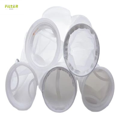 Food Grade 500 Micron Nylon Mesh Liquid Filter Bag With Plastic Ring