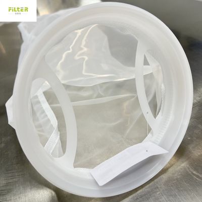 1 5 10 25 50 75 100 150um Polyester Liquid Filter Mesh Bag With Plastic Ring