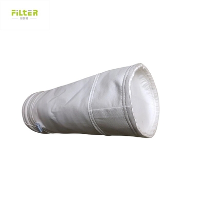 Reforcement 100mm 450GSM~550GSM Medium Filter Polyester Filter Bag For Steel Plant