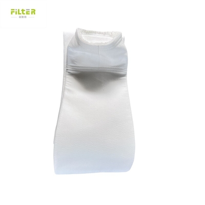 Custom 550GSM Polyester Needle Felt Steel Ring Filter Bag for Air Filter