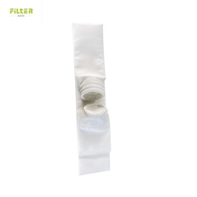Custom 550GSM Polyester Needle Felt Steel Ring Filter Bag for Air Filter