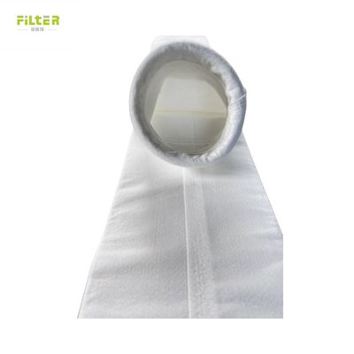 Custom 550GSM Polyester Needle Felt Steel Ring Filter Bag for Air Filter