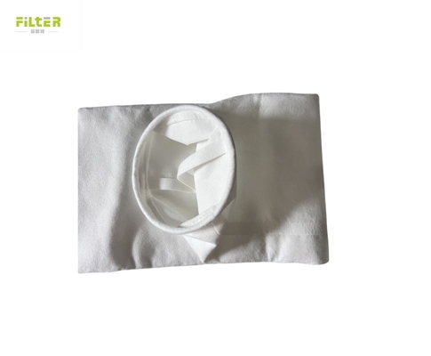 Customized Polyester Filter Bag for Dust Collection in Wet and Acid Environments in Cement and Mining Industries with Top SS Snapband