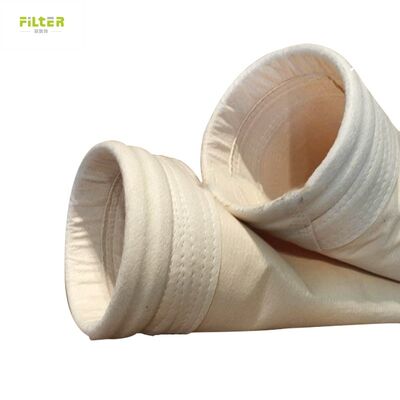 High Temperature Filter Bags Nomex Fiber 550gsm Diameter 130mm Length 6000mm for Industrial Dust Collection Applications