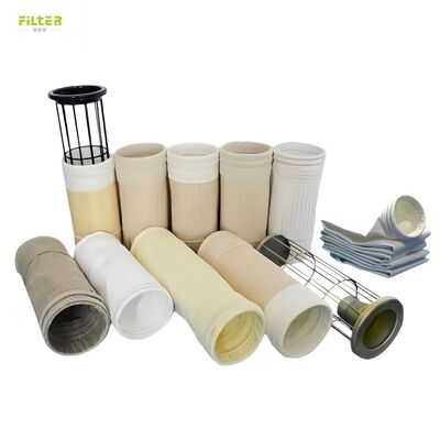 100% Industrial Felt Filter Bags 550gsm Nomex Filter Sleeves with PTFE membrane