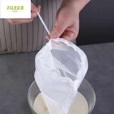 Food Grade Liquid Filter Bag with Smooth Filament and High Elongation Designed for Filtration of Milk Juice Soybean and Other Liquids