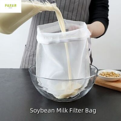 Food grade Liquid Filter Bag with reusable Nylon/Cotton Soymilk filter bag