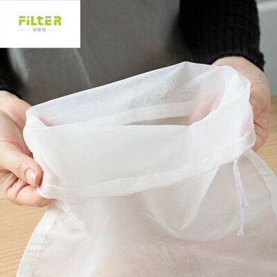 Washable Liquid Filter Bag made from high density nylon mesh ideal for juice milk cheese and liquid food filtration applications