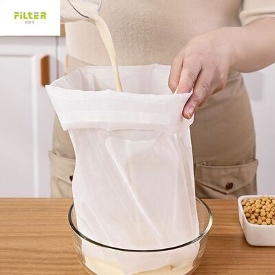 Foodgrade Nylon Juice Strainer Bag Washable Fine Mesh Filter for Fruit Vegetable Juice