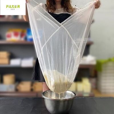 Foodgrade Nylon Juice Strainer Bag Washable Fine Mesh Filter for Fruit Vegetable Juice