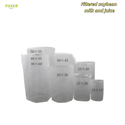 Liquid Filter Bag Durable Nylon Mesh Food Grade Material Reusable Design Fine Mesh Straining Multiple Micron Options Drawstring Closure