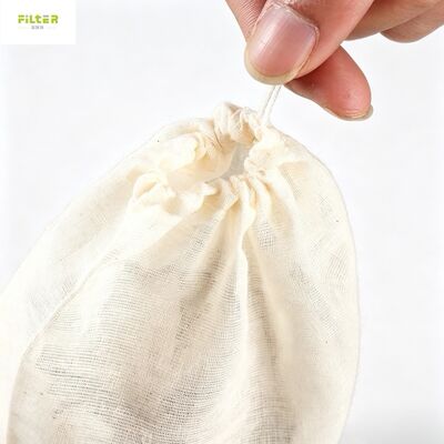 Liquid Filter Bag Durable Nylon Mesh Food Grade Material Reusable Design Fine Mesh Straining Multiple Micron Options Drawstring Closure