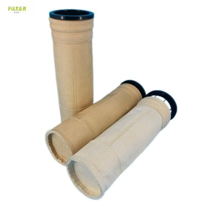 P84 PPS Polyester PTFE Fiberglass Industrial high temp filter bag for flue gas dust removal