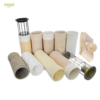 P84 PPS Polyester PTFE Fiberglass Industrial high temp filter bag for flue gas dust removal