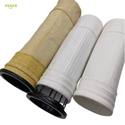 PPS, fiberglass, aramid filter sleeves for boiler, cement plant, incinerator flue gas dust removal.