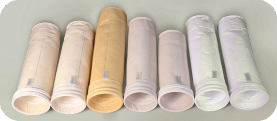 High Performance Aramid Filter Bag / Needle Felt Filter Bags Customized Size
